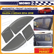 Car Mazda 3 SEDAN 2014 - 2018 Window Magnetic Sun Shade Magnet Sunshade Accessories 4pcs