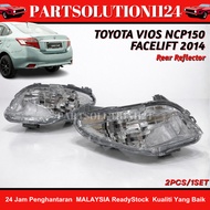 TOYOTA VIOS KELI NCP150 OEM 2014-2018 REAR ALBINO WHITE CLEAR REFLECTOR