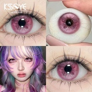 KSSEYE 2pcs Color Contact Lenses Myopia 0~-8.00 Degrees Butterfly Series 14.5MM Cosplay Contact Lens