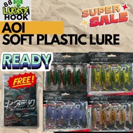 8PCS 6.5cm 2.7g AOI TPE SP Soft Plastic fishing lure bait Ikan Umpan casting haruan siakap toman