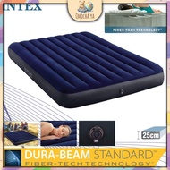 INTEX Inflatable Air Bed Mattress Tilam Angin Single Size With 2-in-1 Valve For Fast Inflating And Deflating Tilam Angin 5 sizes
