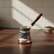 Turkish Coffee Pot Copper Cezve for Collectors, Home Decor, Gifting