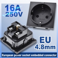 Europe socket embedded industrial outlet Inverter output socket EU universal electrical Russia,South