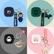 For CMF By Nothing Buds 2A Case Cartoon Piggy Creative Shark Silicone Soft Case CMF By Nothing Buds 