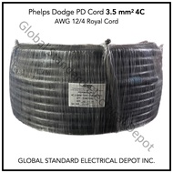 Phelps Dodge PD Cord (Royal Cord) 3.5mm2 (#12) 4C [75 Meters]