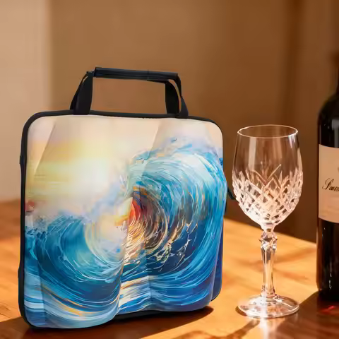 for Zalto Sy Wine Glasses Storage Bag High Footed Wine Glasses Carrying Case Portable Hard EVA Trave