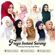 Freya Instant Jersey Sarung Siap, Ready Wear Plain Instant Hijab, Modest Long Cut Daily Muslimah Hij