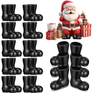 BESPORTBLE Mini Santa Claus Boots: 50Pcs Mini Santa Claus Shoes, Miniature Shoes Model for Christmas