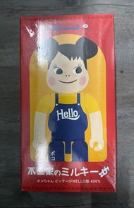 全新 Bearbrick 100/400% 不二家 牛奶妹