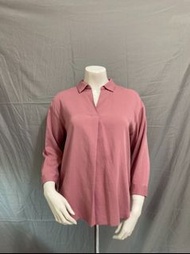 Uniqlo玫瑰粉色襯衫
