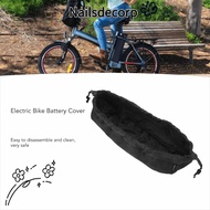 NAILS Ebike Battery Cover, Black Nylon Electric Bike Battery Cover, Durable Dustproof Waterproof Lit