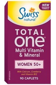 [USA]_Swiss Naturals Total One Women 50+ Multi Vitamin  Mineral, 90 caplets