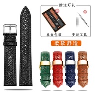 Genuine leather watch strap for men and women Longines Tissot Rossini Casio King DW Citizen soft leather watch chain