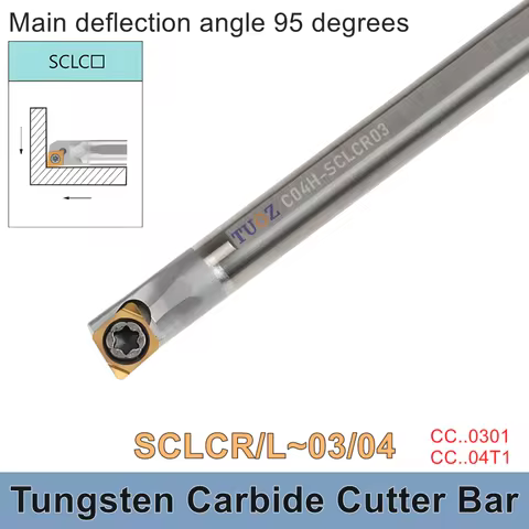 Tungsten steel Shockproof SCLCR SCLCL 03 04 Lathe Boring Bar C04H C05H C06K C07K C08K 4-8mm Internal