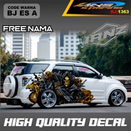 DECAL STIKER VENOM UNTUK MOBIL INNOVA TERIOS TOYOTA RUSH AVANZA XENIA