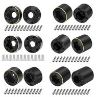 1 Pair Brass Counterweight Wheel Hub Hex Adapters 6/9/12/15/18/22mm for 1/10 Axial SCX10/TRX4/TRX6 1