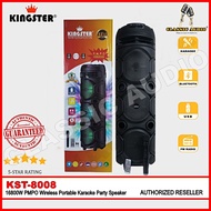 Kingster KST-8308 16800W PMPO Wireless Portable Karaoke Party Speaker with Bluetooth and FM (Original) | KST-8008 -Genuine and Original with 2 Year Warranty