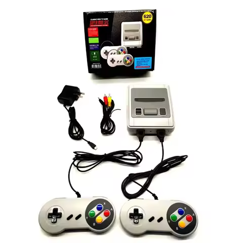 Mini Retro Video Game Console For SNES Home Game Player AV Output Built in SFC620 Game with wired Ga