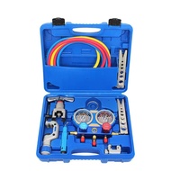 ชุดบานแฟร์ พร้อมเกจวัดน้ำยาแอร์ สายน้ำยา 60 นิ้ว ใช้กับน้ำยา R22 R32 R410 R134A รุ่น CT-8A