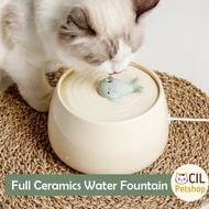 Berkualitas FULL CERAMIC Water Fountain Tempat Minum Otomatis Kucing