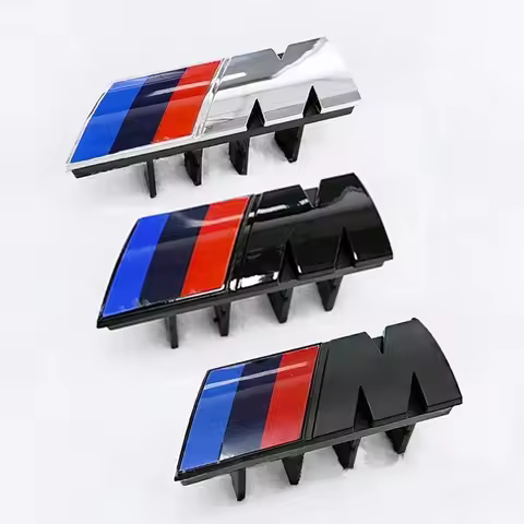 3D Car Front Grille Badge Emblem For BMW M X1 X2 X3 X4 X5 X6 F48 G01 E84 E83 F39 F10 F30 G11 G07 G86