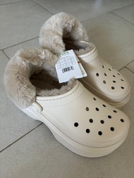Crocs 日本版毛毛洞洞拖鞋