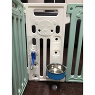 Pet Dedicated Drinking Cup Stainless Steel Bowl Rack Feed Dog Toilet+Column (Supermarket Pick-Up 1 O