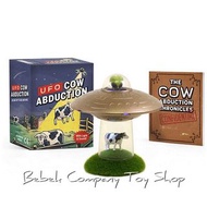🇺🇸現貨 UFO cow abduction 幽浮 飛碟 乳牛 外星人 玩具 有聲光功能 擺飾 收藏 迷你書