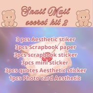 Snail Mail Secret kit 2 Lots of/ Sticker Journal/Snail Mail June/Journaling kit/Scrapbook Sticker/ J