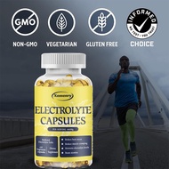 Xemenry Electrolyte Capsule Prevent Muscle Cramp Softgels Buffered Electrolyte Salts for Cycling, Ma