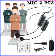 TERLARIS TaffSTUDIO Wireless Microphone 2.4G Headset 2 PCS with Receiver - mic wireless imam mesjid 