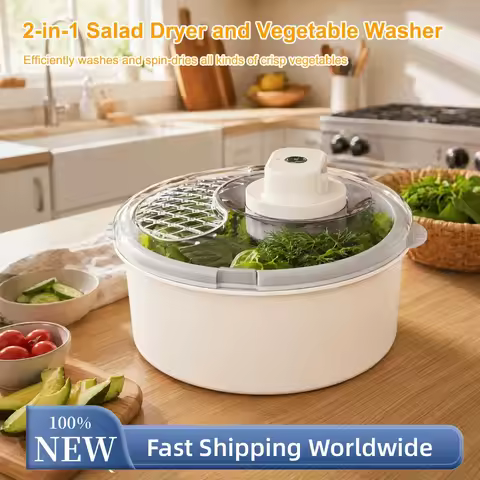 Multifunctional Vegetable Dryer Multi Purpose Electric Lettuce Spinner Fruit and Veggie Cleaner for 