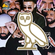 DRAKE King of Toronto Owl OVO Reflective Car Sticker Electric Motorcycle Body Rear Window Glass Deco