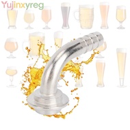 YUJINPH Beer Line Connector Kit, Hex Nut Barb Connector Keg Coupler Fitting, Durable Home Brewing Ac