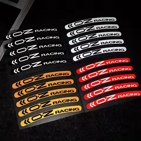 Oz Racing Car Wheel Stickers Motorcycle Tyre Reflective Rim Stickers Personalised Wheel Decorative S