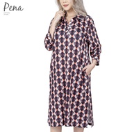 Pena house เซิ๊ตเดรส (Shirt Dress) แขนสามส่วน PWDL062301