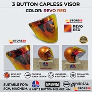 LSR 3 BUTTONS CAPLESS REVO RED PREMIUM VISOR