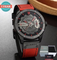 Curren นาฬิกาข้อมือผู้ชาย แท้ 100% สปอร์ตเต็มขั้นลุยไปได้ทุกที่ แสดงวันที่ สายหนังทนทาน รุ่น C8301 พ