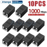 10pcs Rj45 Coupler Ethernet Cable Coupler Lan Connector