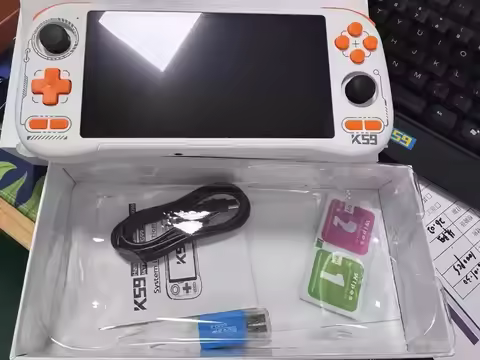 KINHANK K59 Handheld Game Console 5000mAh 5.5-inch Touchscreen 50 Emulators, Supports PS1/PSP/DC/SS
