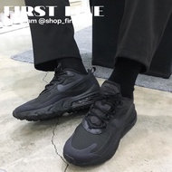 Nike Air Max 270 React All Black Black Soul Male Female Running Shoes Sports Leisure Training Max270 Jogging Shoes