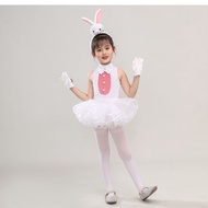 0821 Children's Animal Costume Bunny Costume Bunny Costume Toddler Little White Rabbit Dance Costume