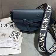 Loewe gate mini 深藍拼牛仔strap