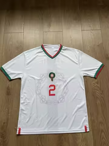 2026 New Morocco 2022-23 #2 Jersey Breathable 3D Printed T-Shirts for Adults and Casual Tops for Chi