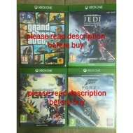 (READ DESCRIPTION) Xbox One Gta 5 V, Star Wars Jedi Fallen Order, Forza Horizon 3, Plants Vs Zombies