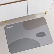 Ecoco waterproof non-slip silicone bathroom mat, Ecoco 4-layer floor mat with ocean pattern - ECOCO 
