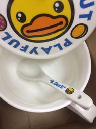 B duck 湯碗連蓋連匙