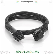 LUCKYSTOREGOODS CPU Power Cable, 60/70/80/90cm 18AWG Power Extension Cable, High Quality Black 12V D