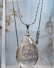 【無盡迴圈】雪花金髮鈦 水晶水滴吊墜 水晶吊墜吊咀 一物一拍