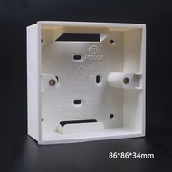 Home Improvement Type 86 Wall Mounted Universal Bottom Box White Switch Socket Junction Box 86*86*34